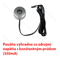 LED bodovka - NO32, 1.0W, 350mA, mal.striebro / Hecca