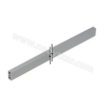 Priečny hranatý reling na skrátenie 1046 mm ANTARO/ INTIVO šedy /Blum
