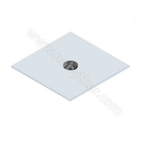 Spodná hranatá čast podnože  HD241 - 435x435 mm, inox