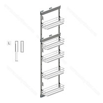 MAXIMA EVO II Cargo maxi bočné vysoké od 1700mm, 200 ľavá , chróm -biely  /Rejs