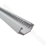 LED PROFIL - 18x18mm Rohový, Profil SLIM - hliník, 2m, bez krycej lišty,na obojstr.lep.pásku / LC