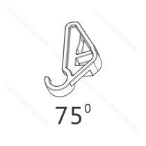 Obmedzovač uhla otvorenia pre TOP-STAYS  SQ 75° / DTC