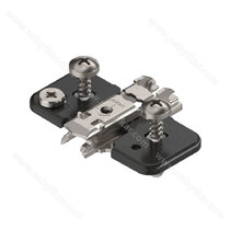 Platnička CLIP H0 EXPANDO s hmoždinkami a excentrom 3D, 174H7100E ONYX  /Blum