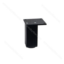 Nábytk.noha N 45X45 B 100mm,  brúsená čierna  s reguláciou /Zobal