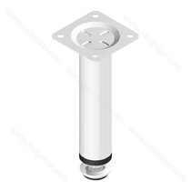 Nábytk.noha 150mm Fi25 10kg, biela 