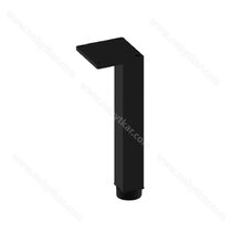 Nábytková noha NS45-18x18x100 mm-L2 s reguláciou, čierna / Gamet 