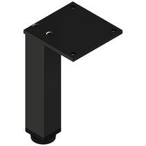 Nábytk.noha N 30X30 B 200mm, čierna s reguláciou /Zobal