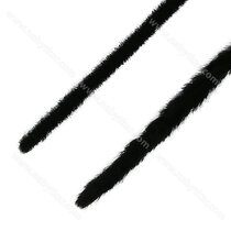 Štetina 4,8x6mm doraz. - nasúvacia, pre 10 mm madlá - bez lepu (1 bal: 150bm) č.0090 čierna /Laguna