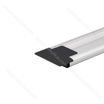 LED PROFIL - Zafrézovatelný- koncovka plastová,čierna  /LC