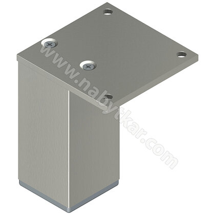 Nábytk.noha N 45X45B, Inox / Zobal