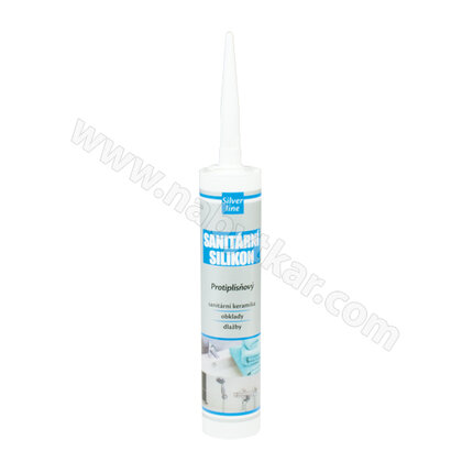 Silikon sanitárny 280 ml biely SILVER line  / Den Br.