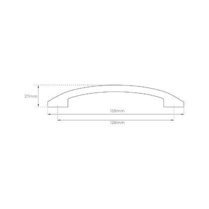Madlo F122-G08/128(US0908/128),mat.chróm /LC