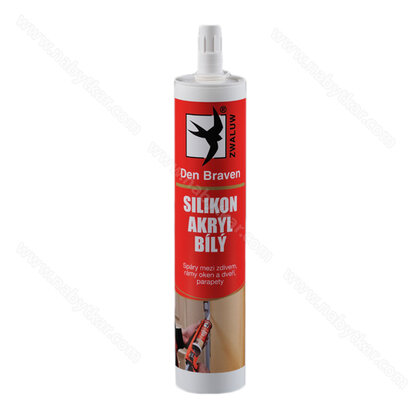Silikón akrylový tmel 280 ml biely / Den Br.