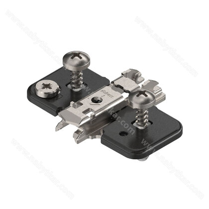 Platnička CLIP H0 EXPANDO s hmoždinkami a excentrom 3D, 174H7100E ONYX  /Blum