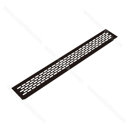 Ventilačná mriežka AL, 60x485 mm  čierna C-35