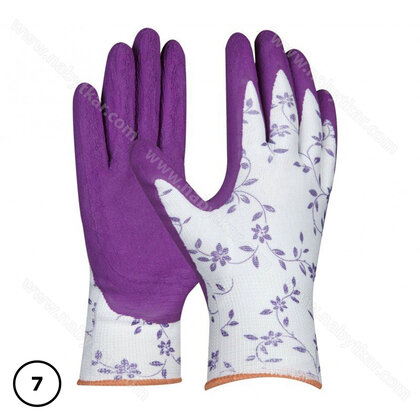 Rukavice Flower Lila č.7