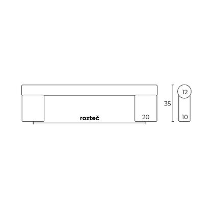 Madlo F801, inox
