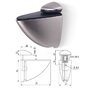 Podperka PELIKÁN STREDNÝ, hliník /Gt