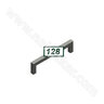 Madlo F5809 -plný profil 9x9mm 128mm, inox LUX /Dalle