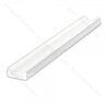 LED PROFIL - 06x16mm, Profil - biely, 3m, bez krycej listy /CP