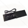 Stolová zásuvka MODUL (195x75mm) 2Z 230V+2x USB 2A 1,8m kábel, čierna matná