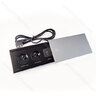 Stolová zásuvka MODUL (195x75mm) 2Z 230V+2x USB 2A 1,8m kábel, matný chróm