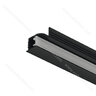Häfele Loox5 profil 1107 pro osvětlovací LED pásky 5 mm 833.95.731 asymetrické rozložení světla, čer