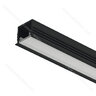 Häfele Loox5 profil 1103 pre LED osvetľ. lišty 8 mm, čierny elox., 3000 mm aj s difúzorom biely opál