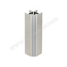 Roh k coklovej lište H-150, brúsený inox